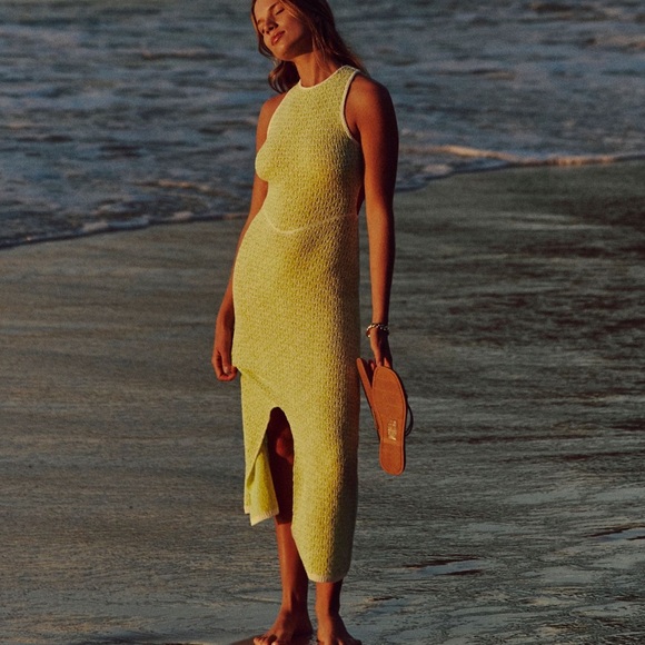 Free People Light Green Backless Dress - Picture 2 of 5